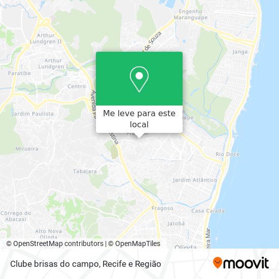 Clube brisas do campo mapa