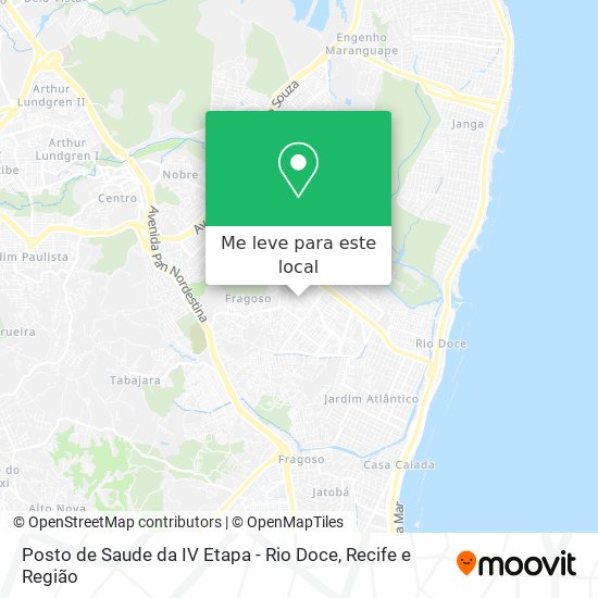 Posto de Saude da IV Etapa - Rio Doce mapa