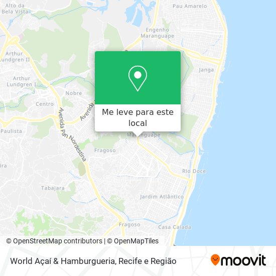 World Açaí & Hamburgueria mapa