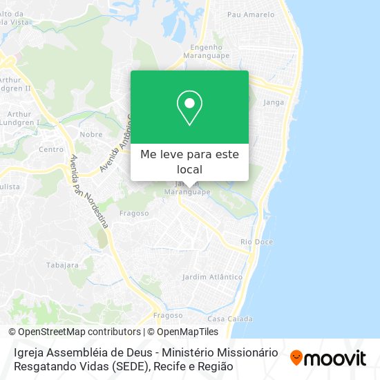 Igreja Assembléia de Deus - Ministério Missionário Resgatando Vidas (SEDE) mapa