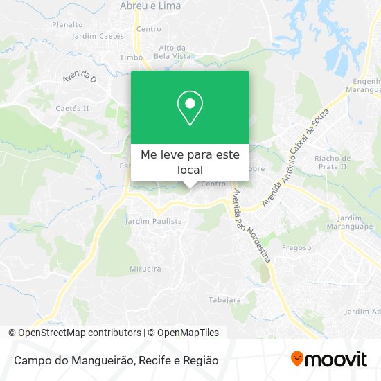 Campo do Mangueirão mapa