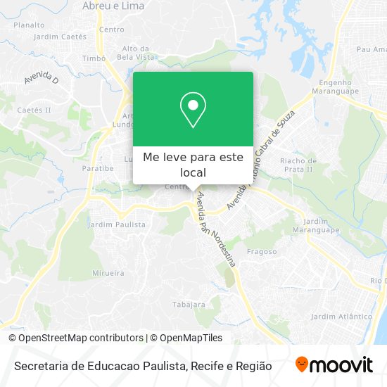 Secretaria de Educacao Paulista mapa