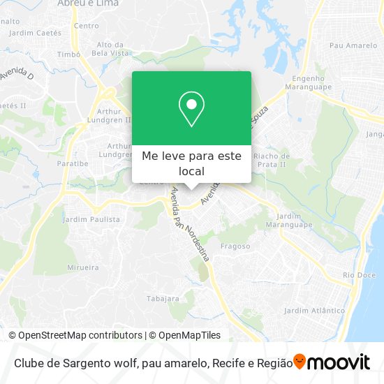Clube de Sargento wolf, pau amarelo mapa