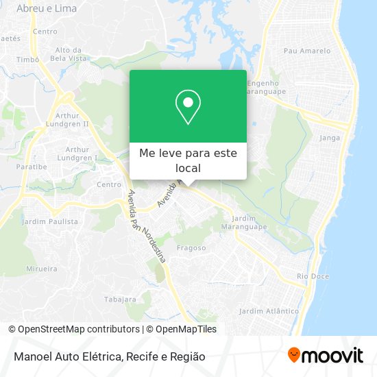 Manoel Auto Elétrica mapa