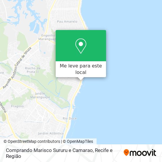 Comprando Marisco Sururu e Camarao mapa