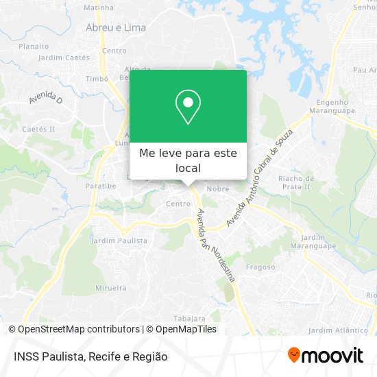 INSS Paulista mapa