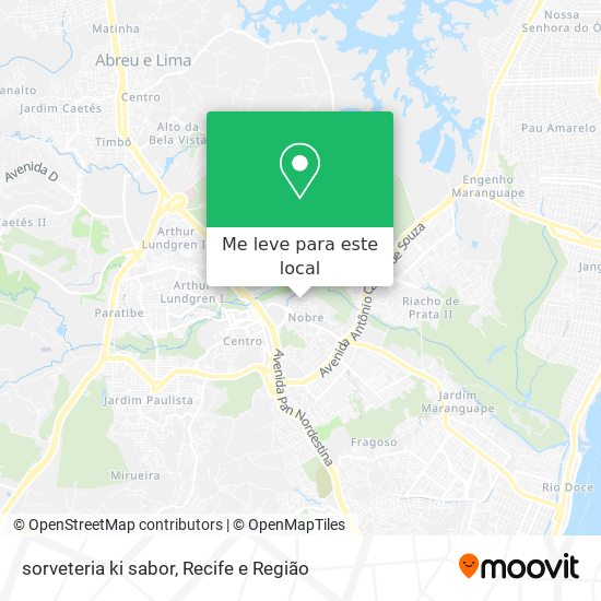 sorveteria ki sabor mapa