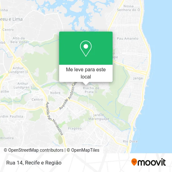Rua 14 mapa