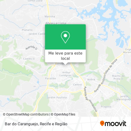 Bar do Caranguejo mapa