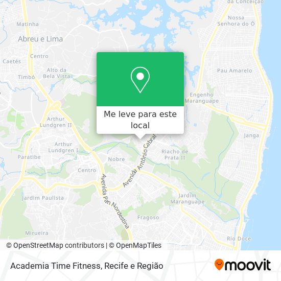 Academia Time Fitness mapa