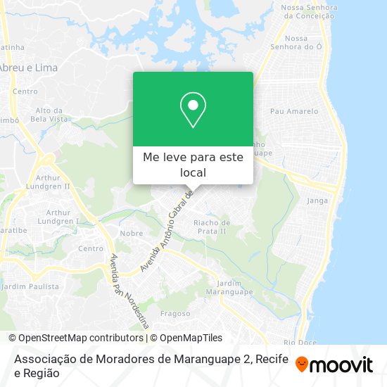 Associação de Moradores de Maranguape 2 mapa