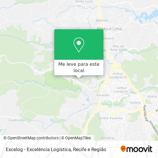 Excelog - Excelência Logística mapa
