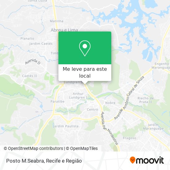 Posto M.Seabra mapa