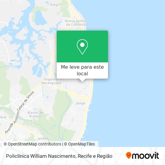 Policlínica William Nascimento mapa