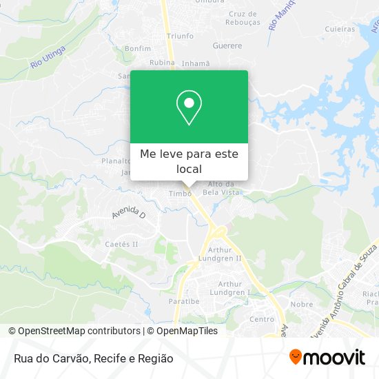 Rua do Carvão mapa