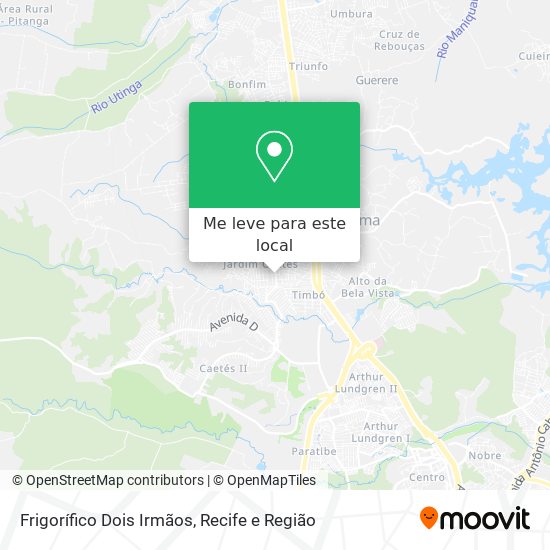 Frigorífico Dois Irmãos mapa