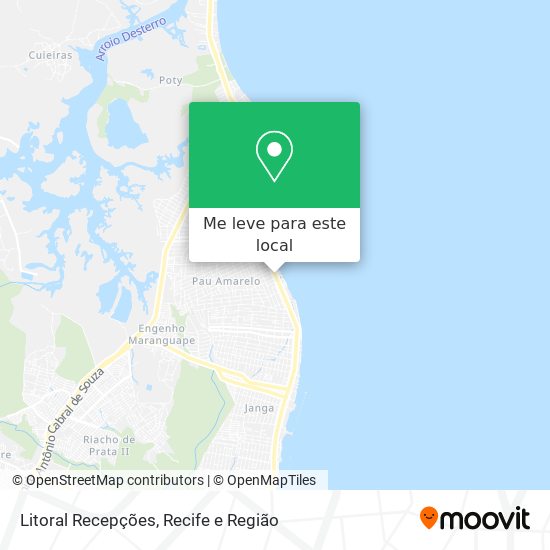 Litoral Recepções mapa