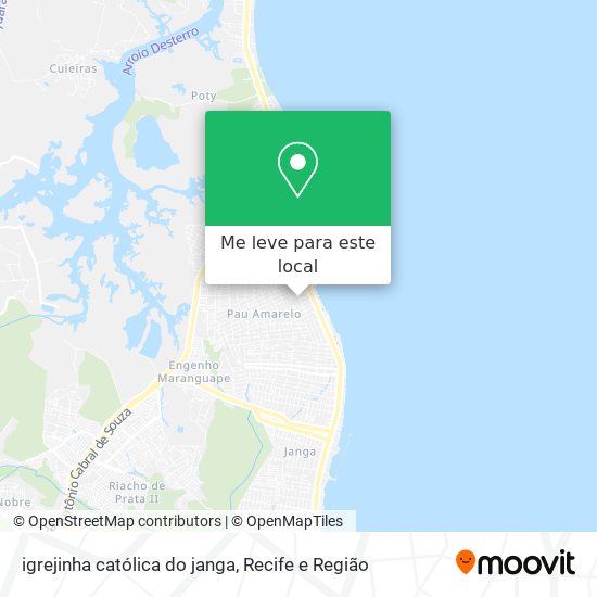 igrejinha católica do janga mapa