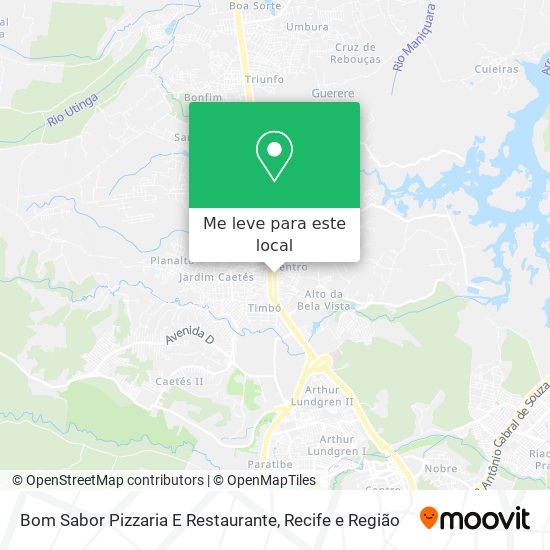 Bom Sabor Pizzaria E Restaurante mapa