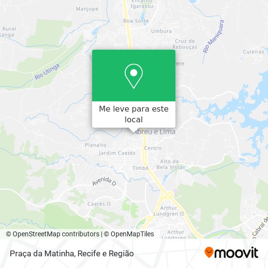 Praça da Matinha mapa