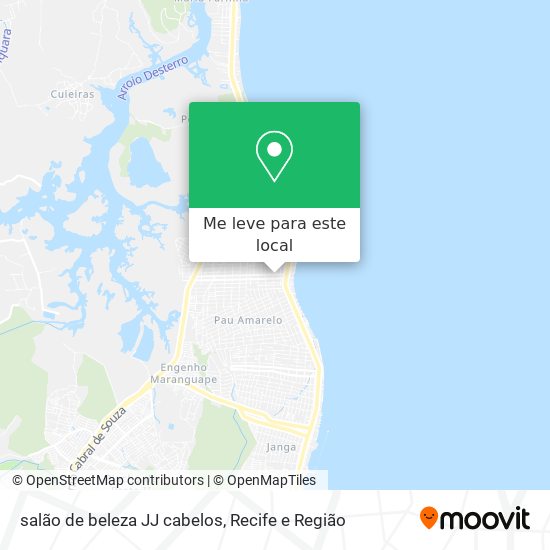 salão de beleza JJ cabelos mapa