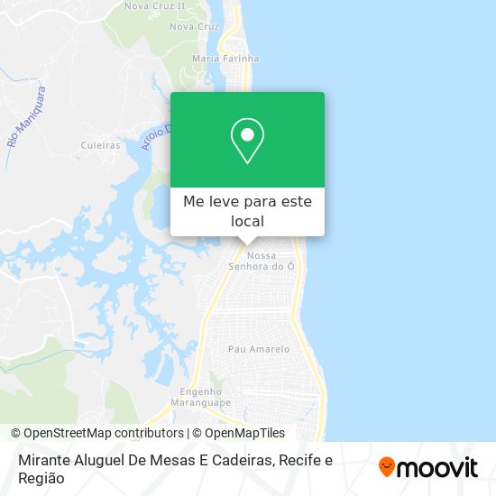 Mirante Aluguel De Mesas E Cadeiras mapa