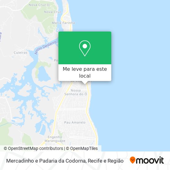 Mercadinho e Padaria da Codorna mapa