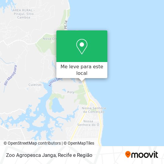 Zoo Agropesca Janga mapa