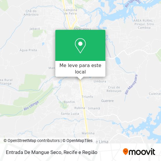 Entrada De Mangue Seco mapa