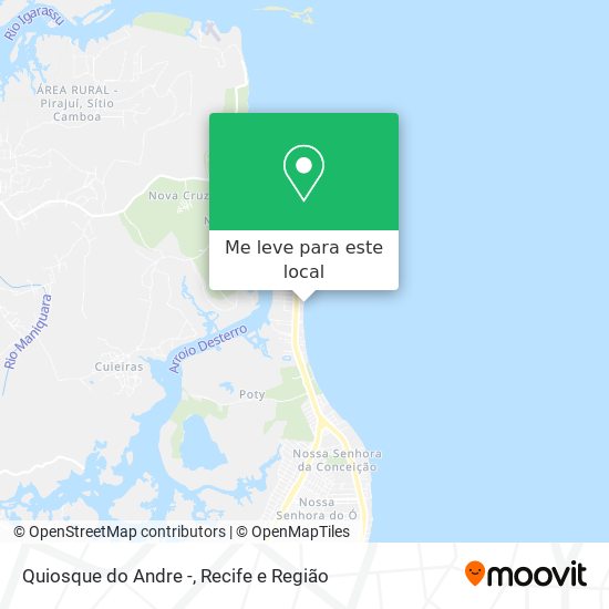 Quiosque do Andre - mapa