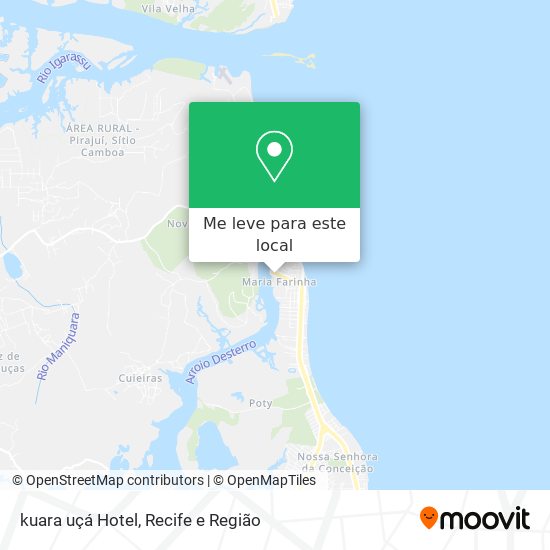 kuara uçá Hotel mapa