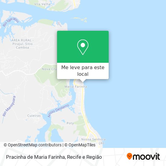 Pracinha de Maria Farinha mapa