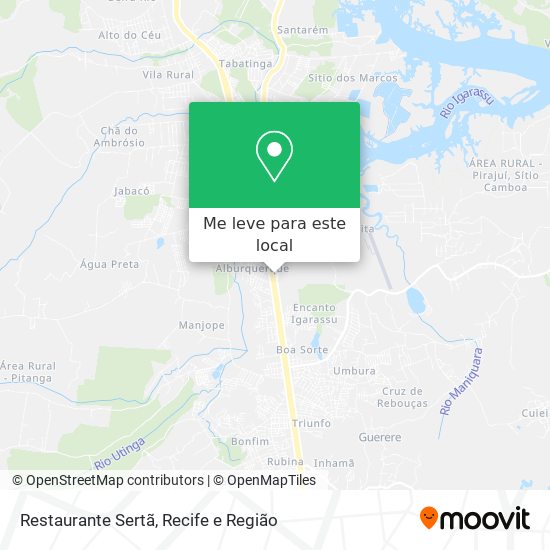 Restaurante Sertã mapa