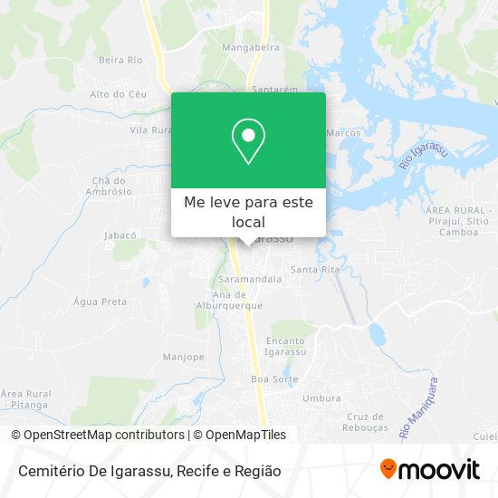 Cemitério De Igarassu mapa