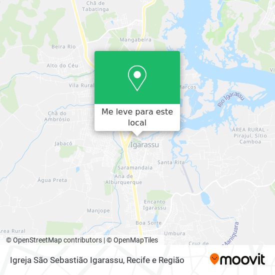 Igreja São Sebastião Igarassu mapa
