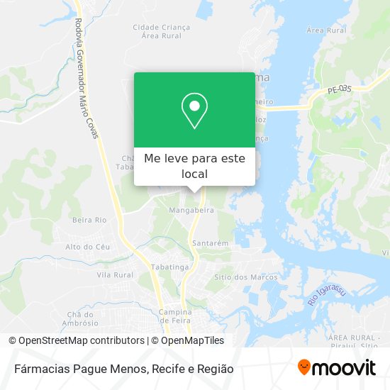 Fármacias Pague Menos mapa