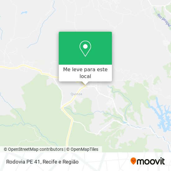 Rodovia PE 41 mapa