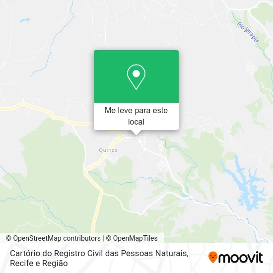 Cartório do Registro Civil das Pessoas Naturais mapa