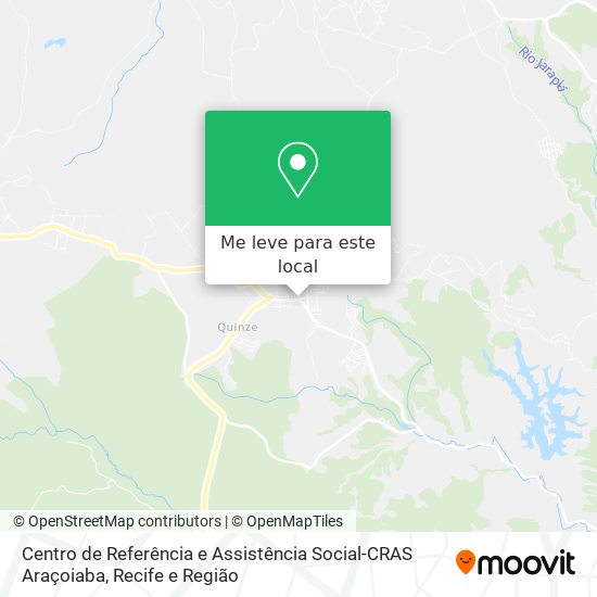 Centro de Referência e Assistência Social-CRAS Araçoiaba mapa