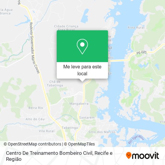 Centro De Treinamento Bombeiro Civil mapa