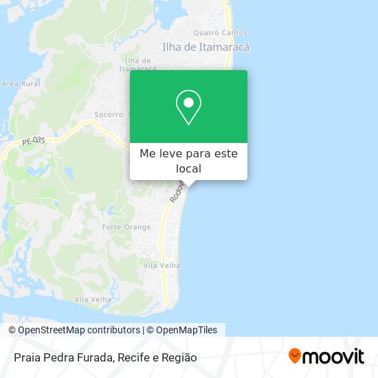 Praia Pedra Furada mapa