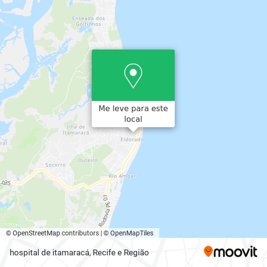 hospital de itamaracá mapa