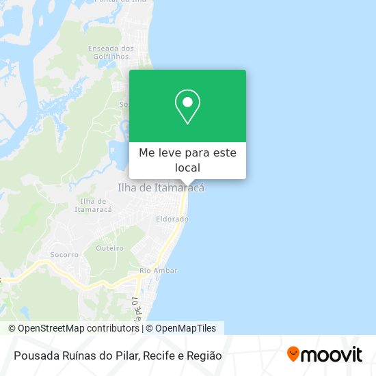 Pousada Ruínas do Pilar mapa