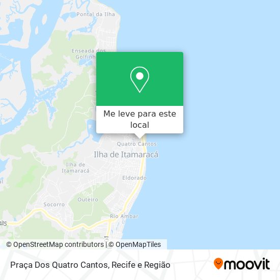 Praça Dos Quatro Cantos mapa