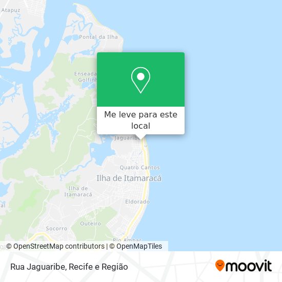 Rua Jaguaribe mapa