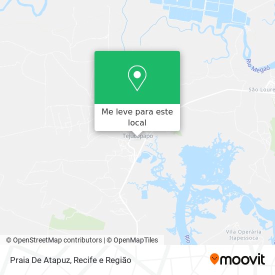 Praia De Atapuz mapa