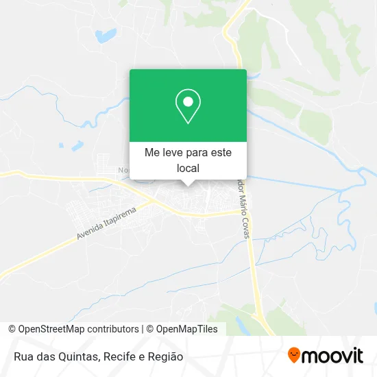 Rua das Quintas mapa
