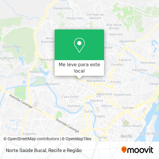 Norte Saúde Bucal mapa