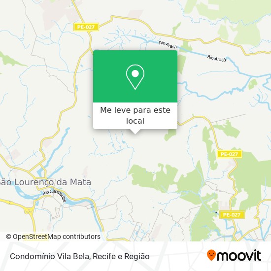 Condomínio Vila Bela mapa