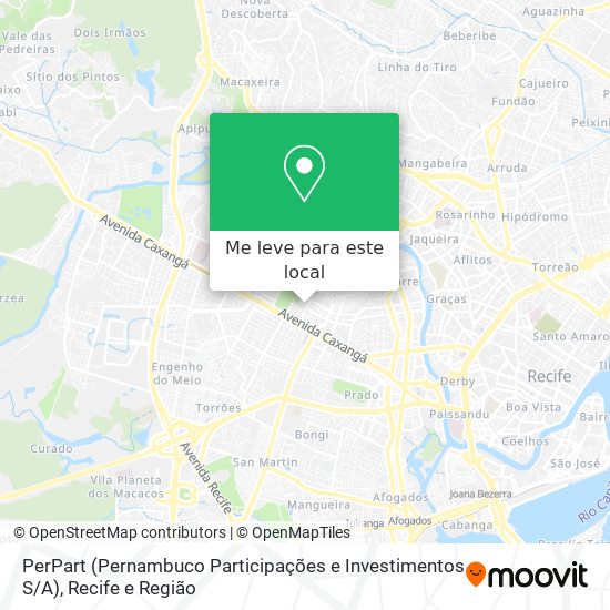 PerPart (Pernambuco Participações e Investimentos S / A) mapa